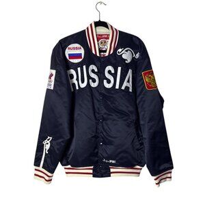 Bosco Sport Russia Torino 2006 Bomber Jacket XL Nylon & Polyester